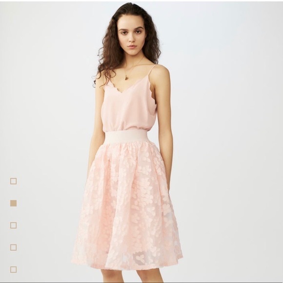 NWT- Maje Joshua Floral Lace Midi Skirt - Picture 1 of 12